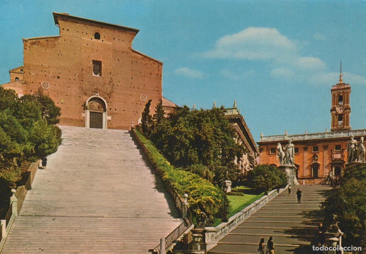 Postcards: Italy Rome Santa Maria in Aracoeli and Capitoline Hill Unposted *YAR283
