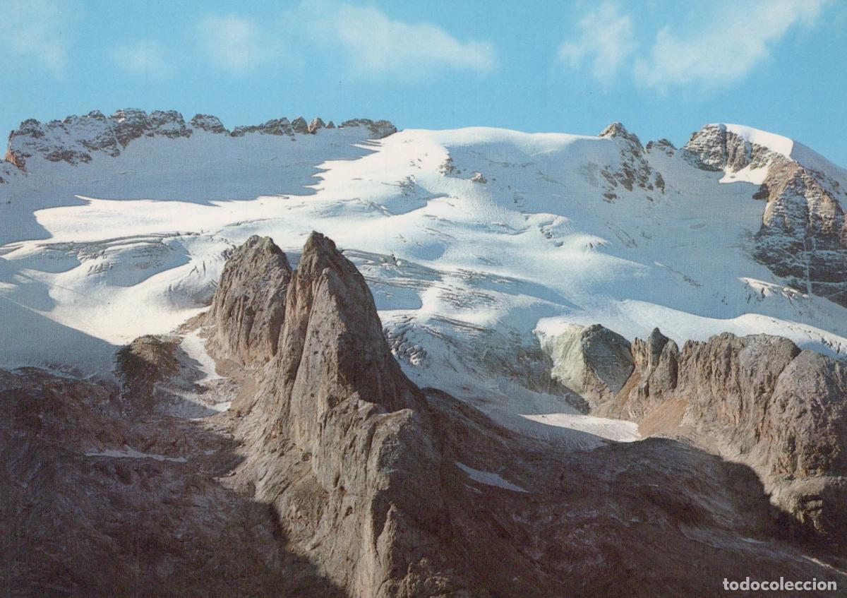 Postcards: Italy Alleghe Dolomiti la Marmolada M 3342 Snow Capped Unposted *YAR311