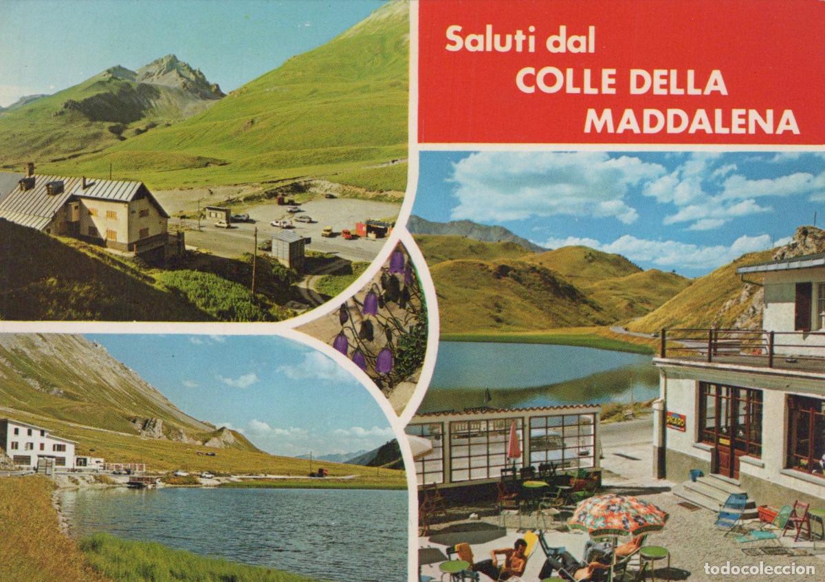 Postales: Italy Cuneo Colle della Maddalena Mountain Pass Lake Buildings Unposted *YAR346