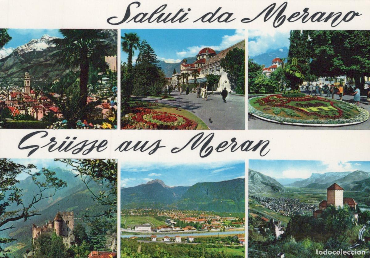 Postales: Italy Merano Multi View Panorama Kurhaus Castle Tyrol Marling Unposted *YAR333
