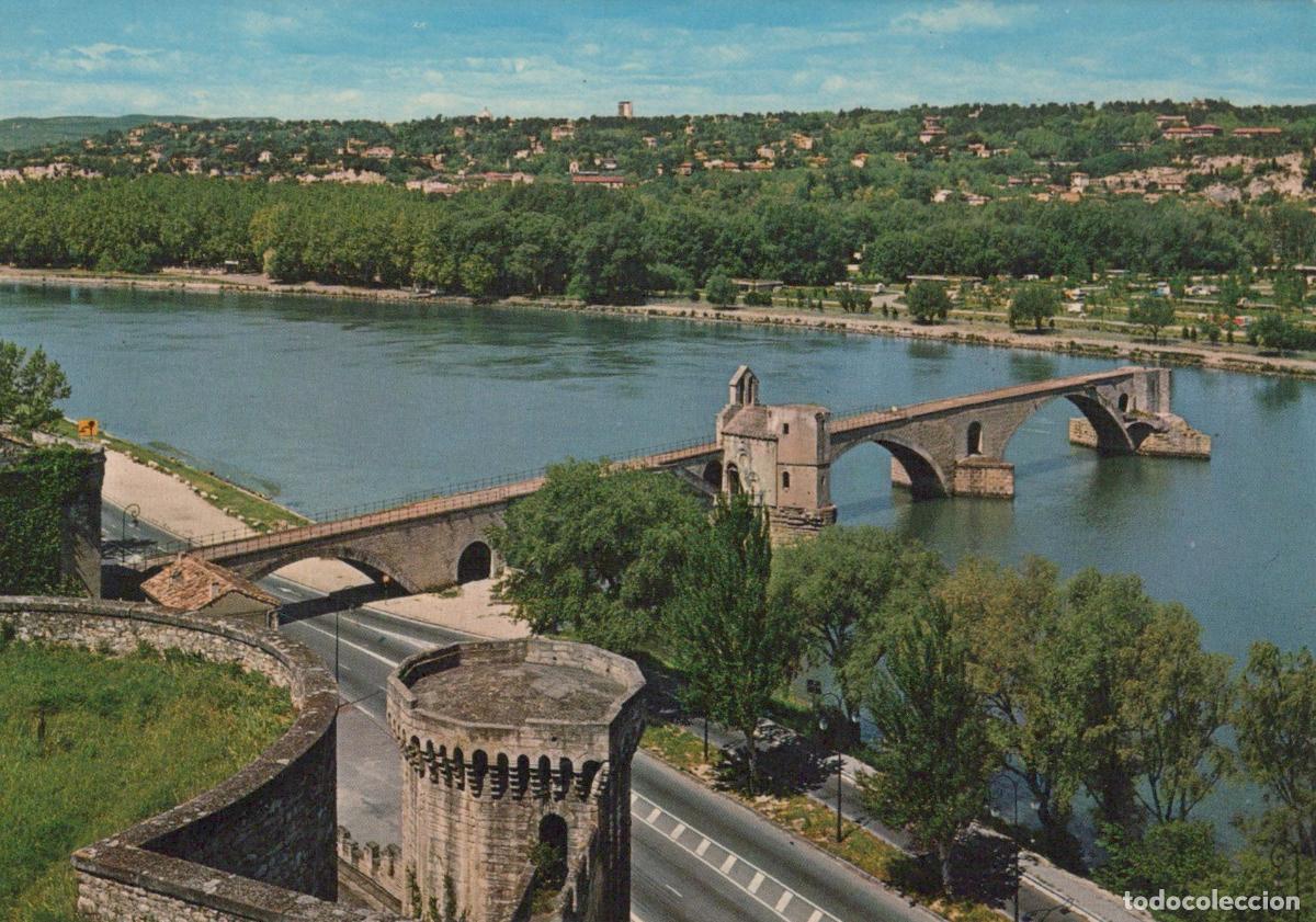 Postales: France Avignon Pont Saint B&eacute;n&eacute;zet Xiie Si&egrave;cle Bridge Over Rh&ocirc;ne Unposted *YAR364