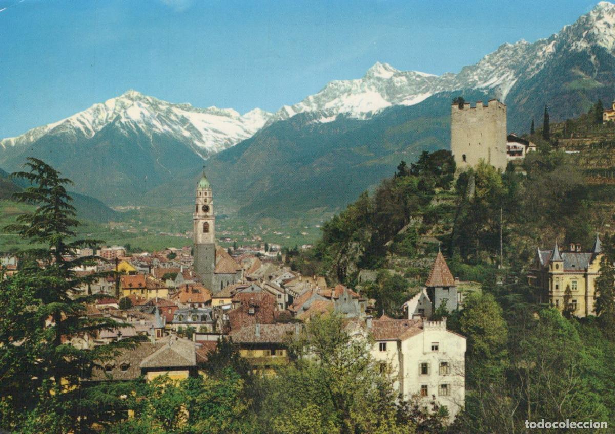 Postales: Italy Merano Panorama South Tyrol Cityscape With Mountains Castle *YAR376