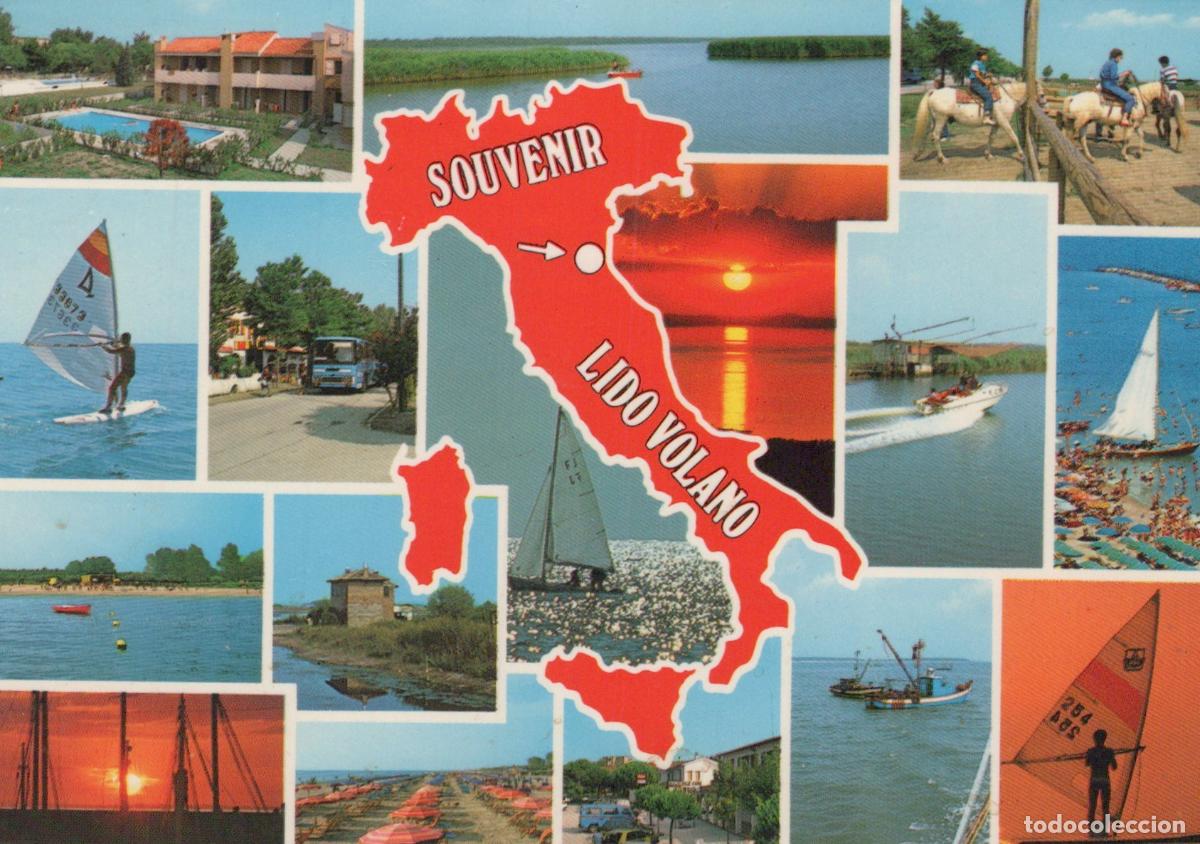 Postcards: Italy Lido DI Volano Lido Volano Multi View Collage Beach Windsurfing *YAR381
