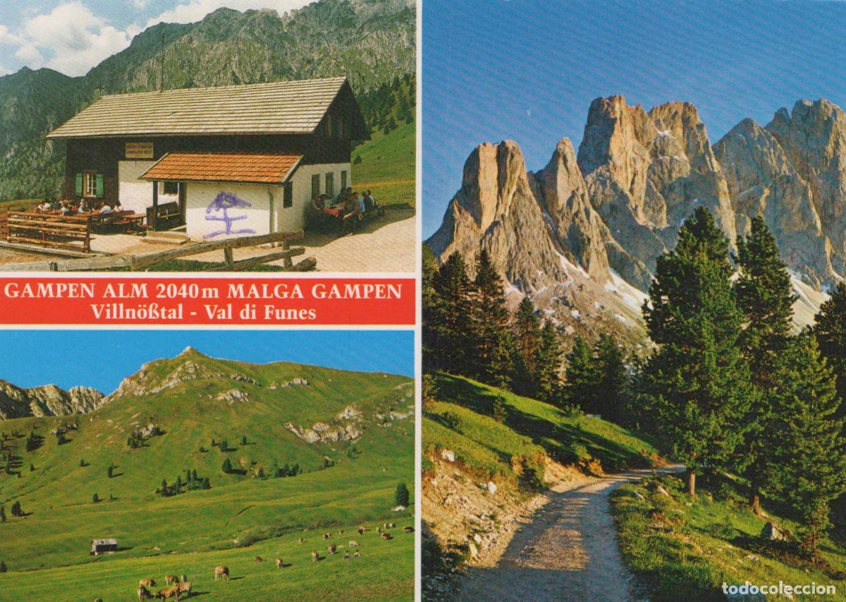 Postkarten: Italy Val DI Funes Gampen Alm 2040m Malga Gampen Mountain Landscape *YAR383