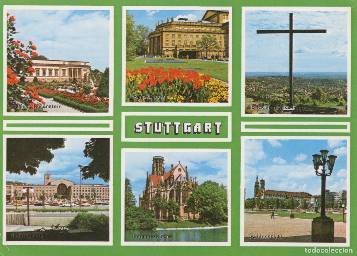 Cartes Postales: Germany Stuttgart Multi View Rosenstein Castle State Theatre *YAR407