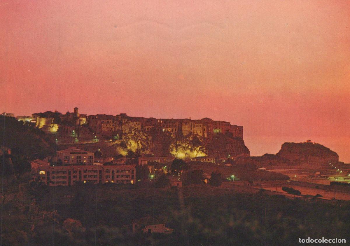 Cartes Postales: Italy Tropea Coastal Town At Sunset Illuminated Buildings *YAR422