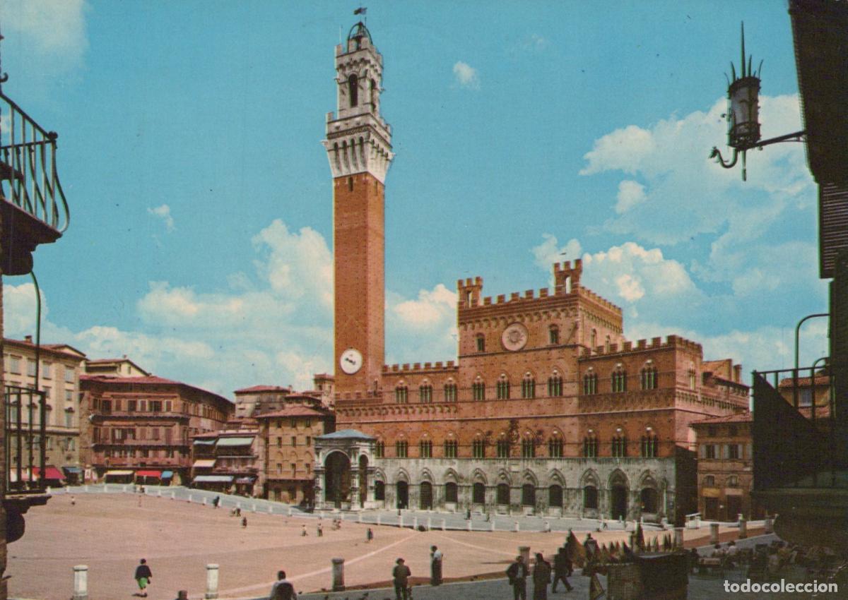 Cartes Postales: Italy Siena Piazza del Campo Palazzo Pubblico Torre del Mangia Cityscape *YAR420
