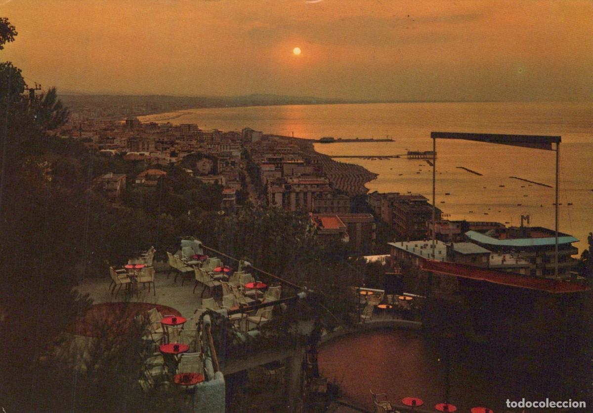 Postkarten: Italy Gabicce Monte Adriatic Sea Sunset Night View Restaurant Terrace *YAR444