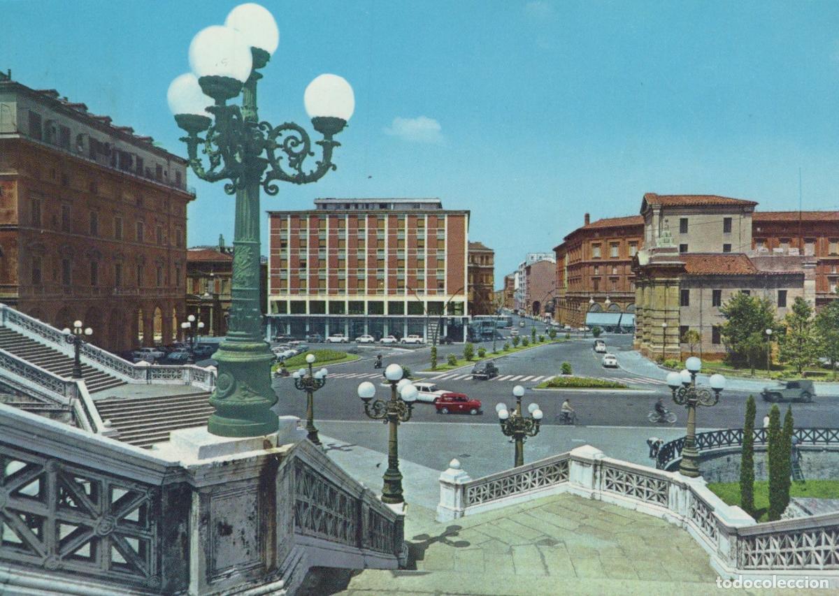 Postkarten: Italy Bologna Piazza XX Settembre Hotel Jolly Cityscape Vintage *YAR455