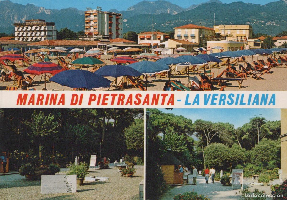 Postkarten: Italy Marina DI Pietrasanta La Versiliana Beach Umbrellas Park *YAR464