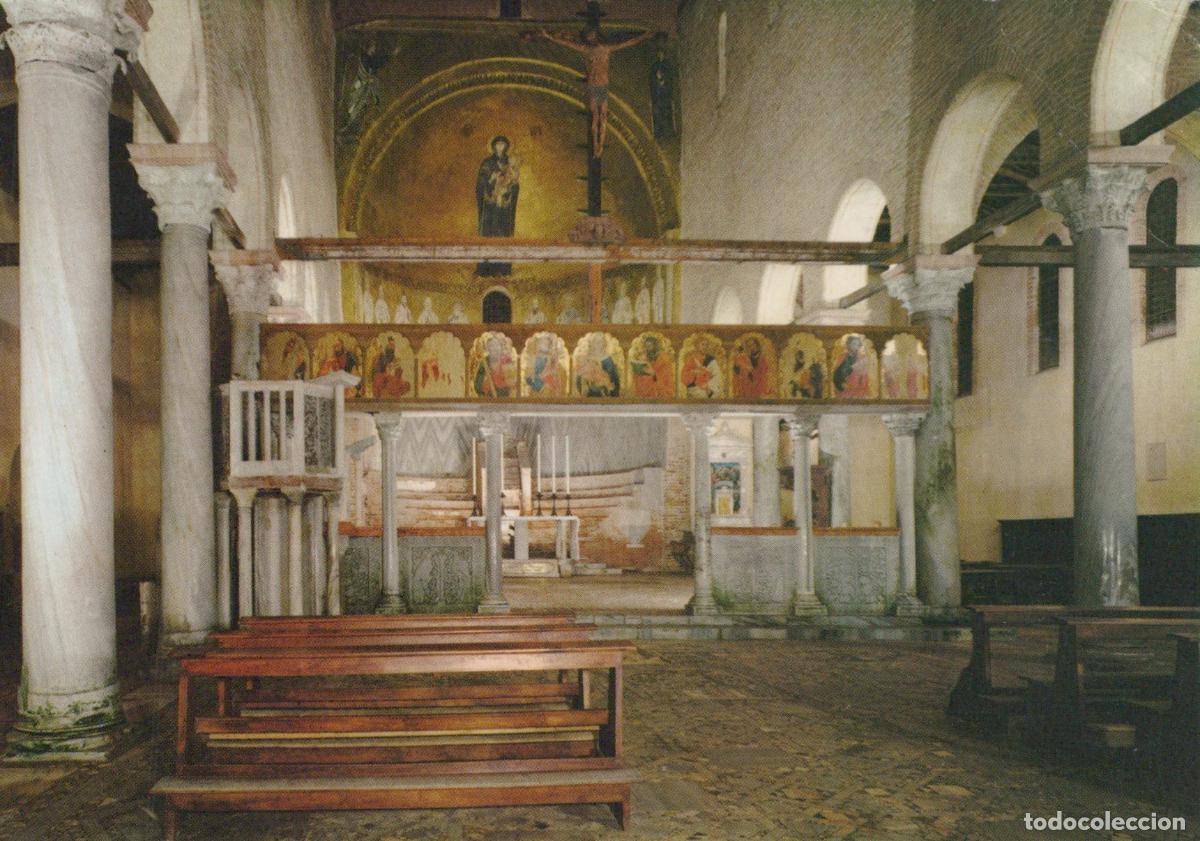 Cartes Postales: Italy Torcello Venice Basilica Interior With Altar and Religious Art *YAR484