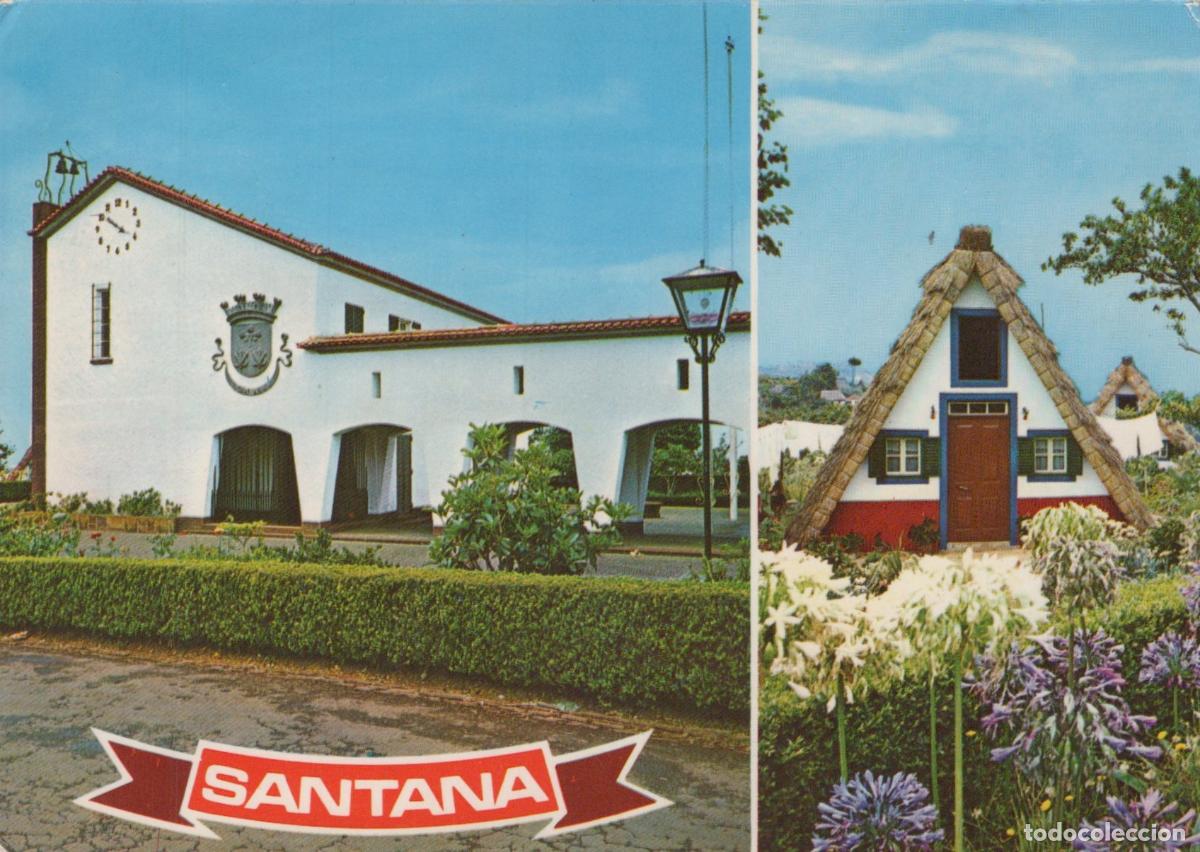 Cartes Postales: Portugal Santana Traditional Houses and Town Hall Building *YAR530