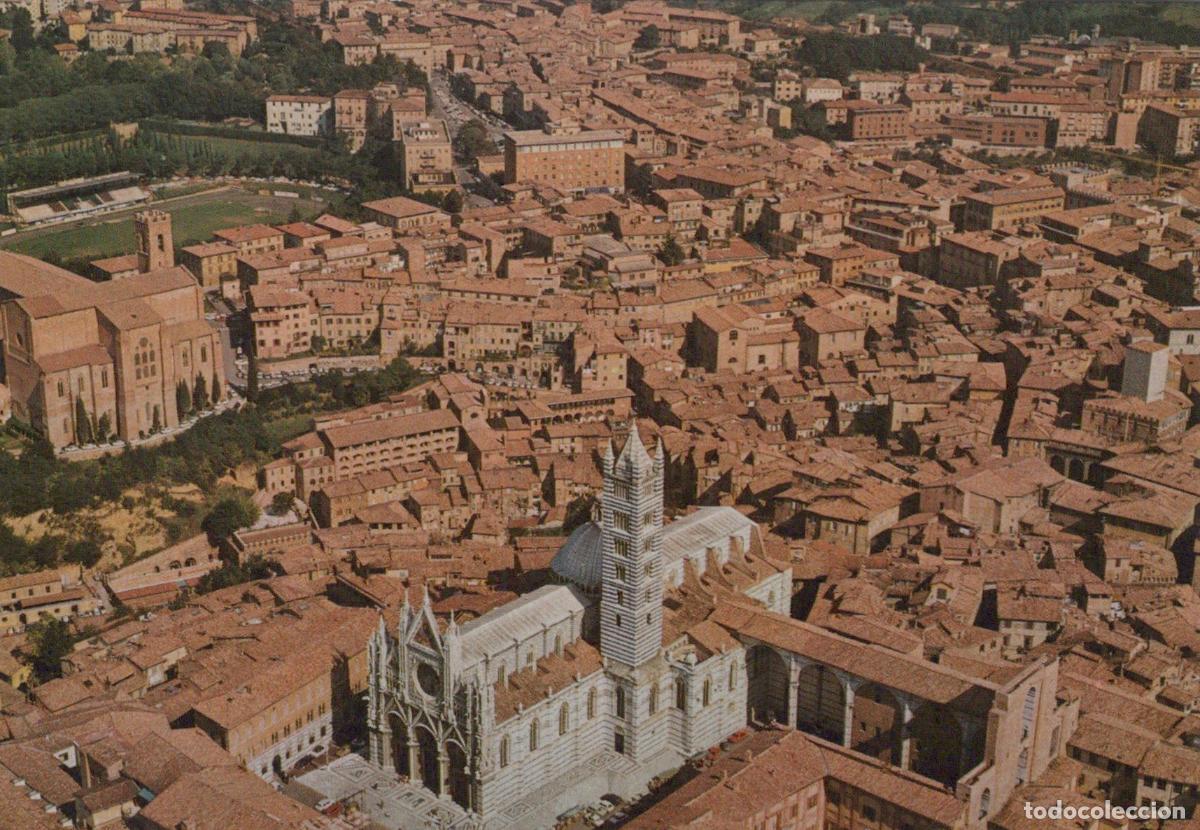 Postkarten: Italy Siena IL Duomo Cathedral Aerial View Cityscape Vintage Unposted *YAR567