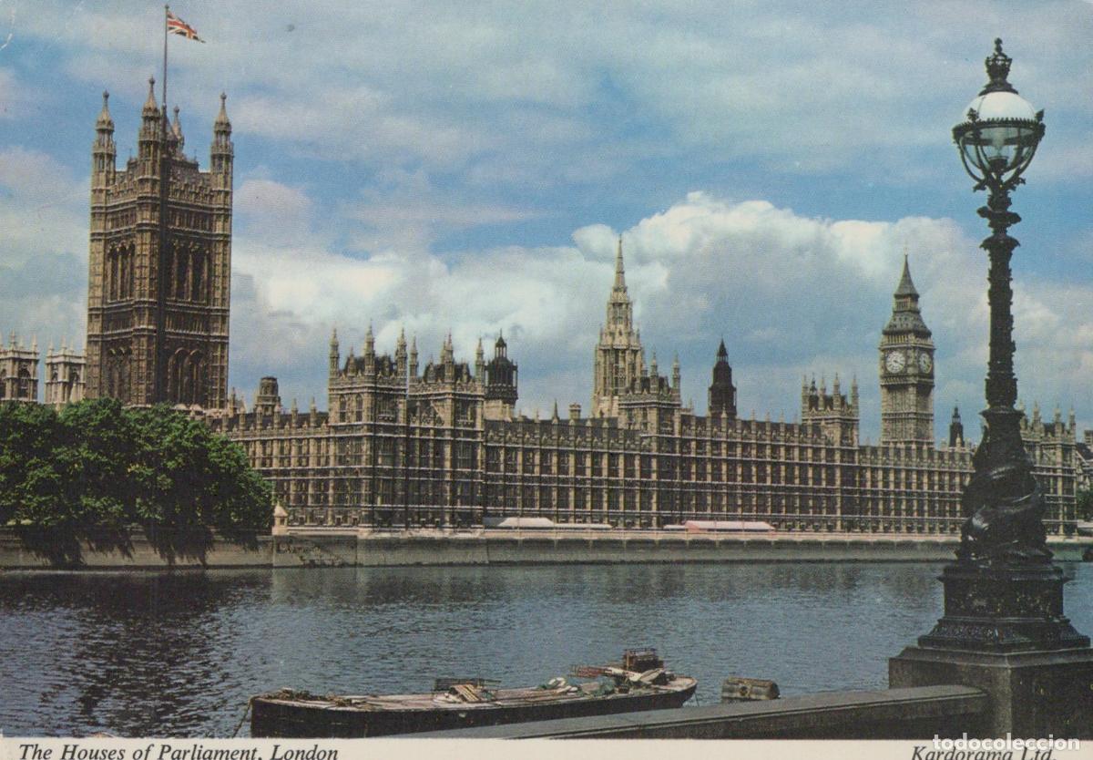 Postales: United Kingdom London Houses of Parliament Big Ben River Thames UK *YAR578