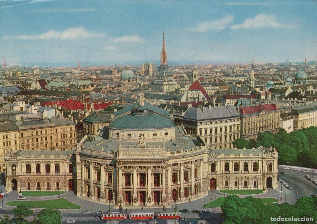 Postales: Austria Vienna Burgtheater Old Imperial Theatre Cityscape Vintage *YAR576