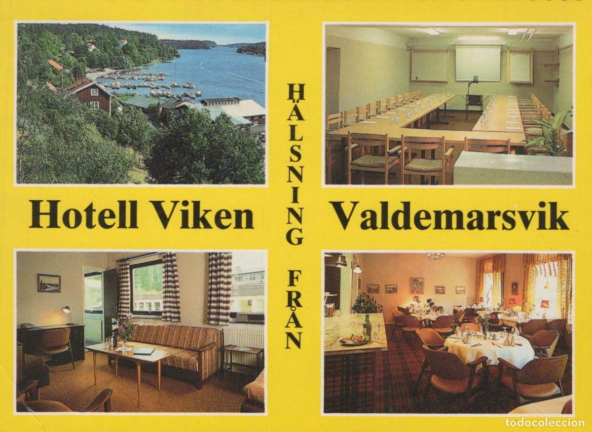 Postales: Sweden Valdemarsvik Hotell Viken Hotel Interior Exterior Views Unposted *YAR595