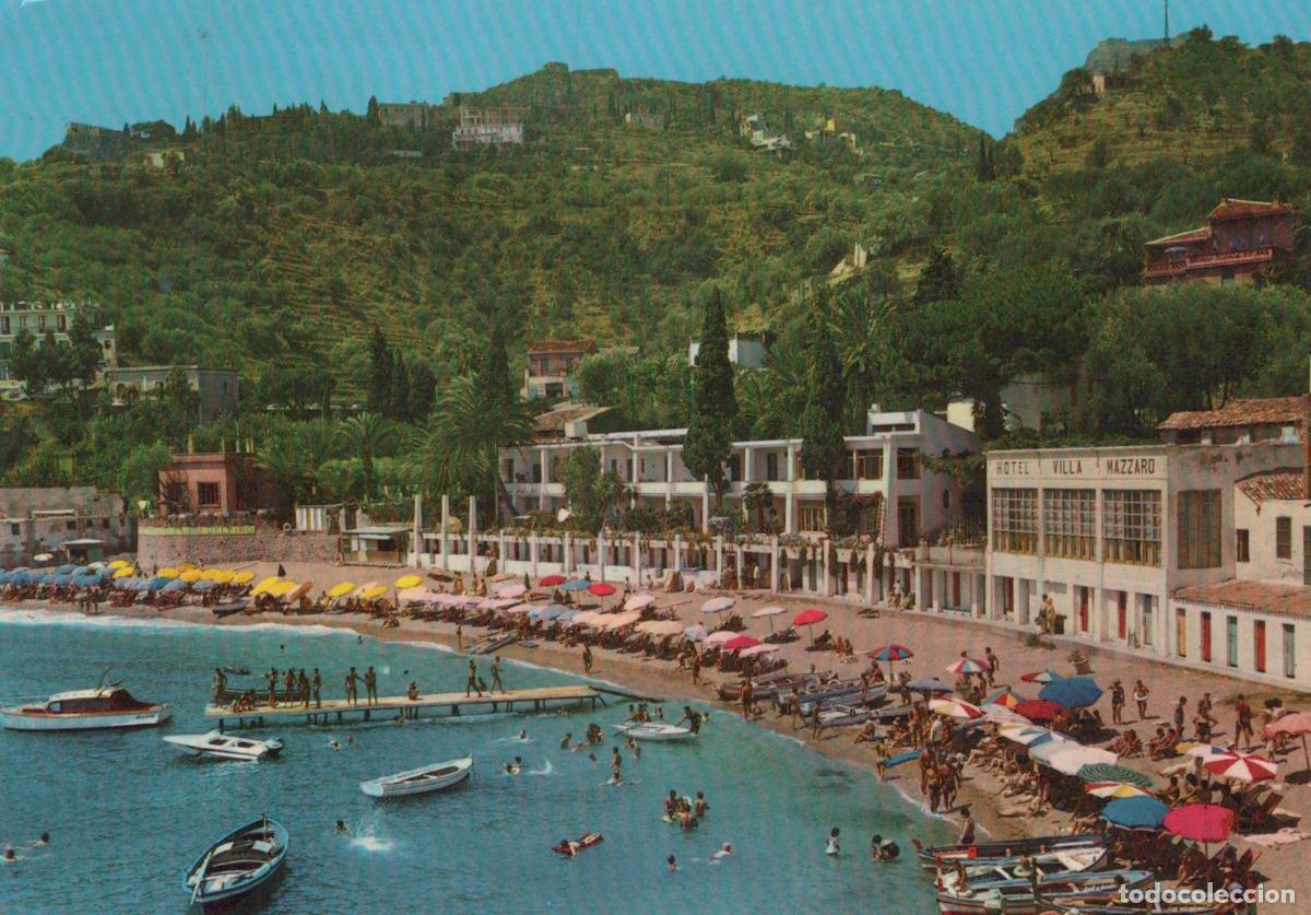Postales: Italy Taormina Mazzaro Beach Hotel Villa Mazzaro Sicily 1967 *YAR613