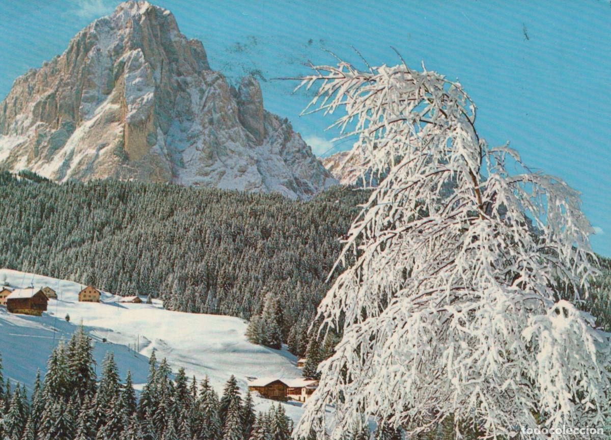 Postales: Italy Val Gardena Sassolungo Mountain Winter Snow Landscape *YAR610