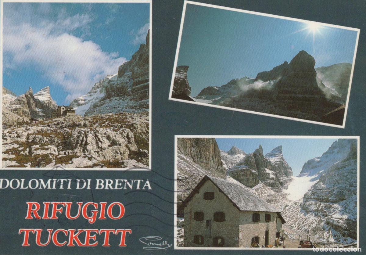 Postcards: Italy Dolomiti DI Brenta Rifugio Tuckett Mountain Hut Snow Peaks *YAR621