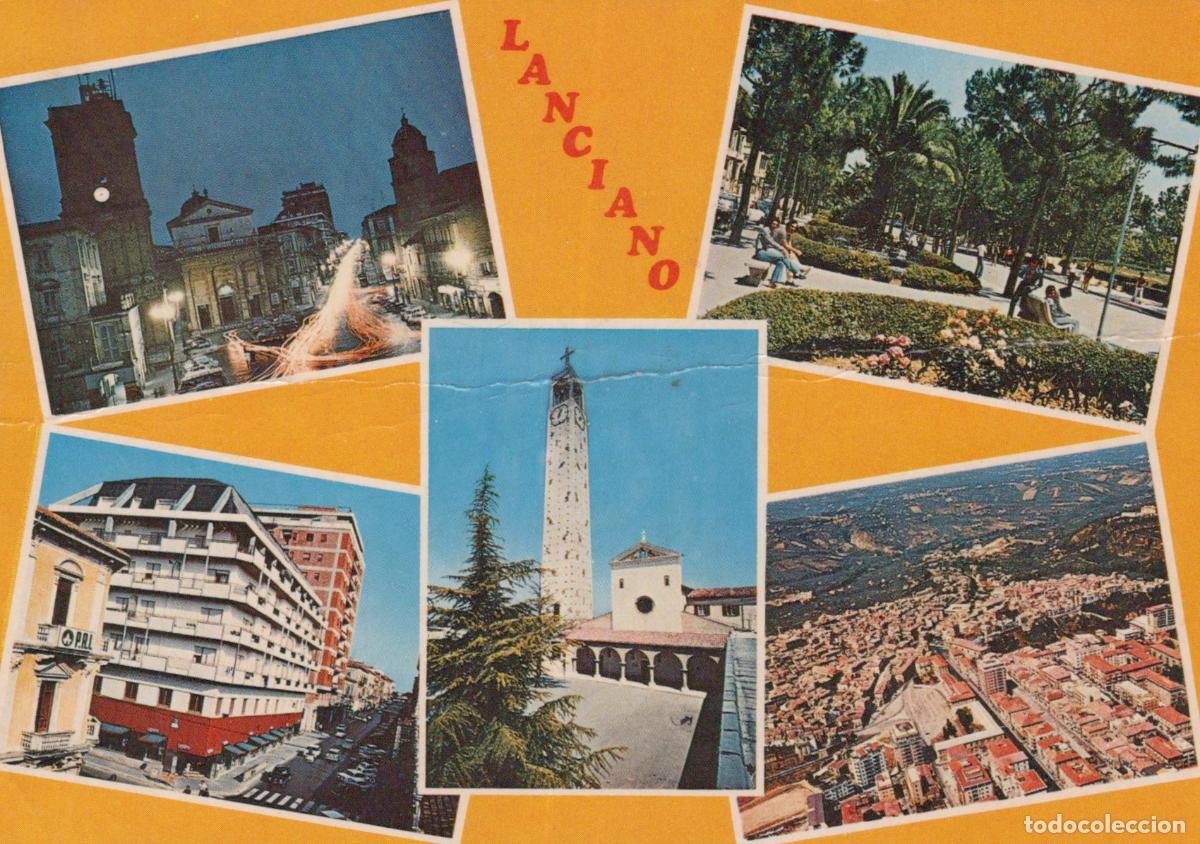 Postcards: Italy Lanciano Multi View Night Street Park Bell Tower Cityscape *YAR635