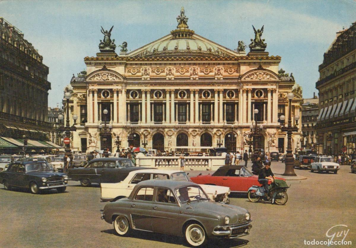 Postcards: France Paris Opera Garnier Architecture Cars 1970s *YAR658