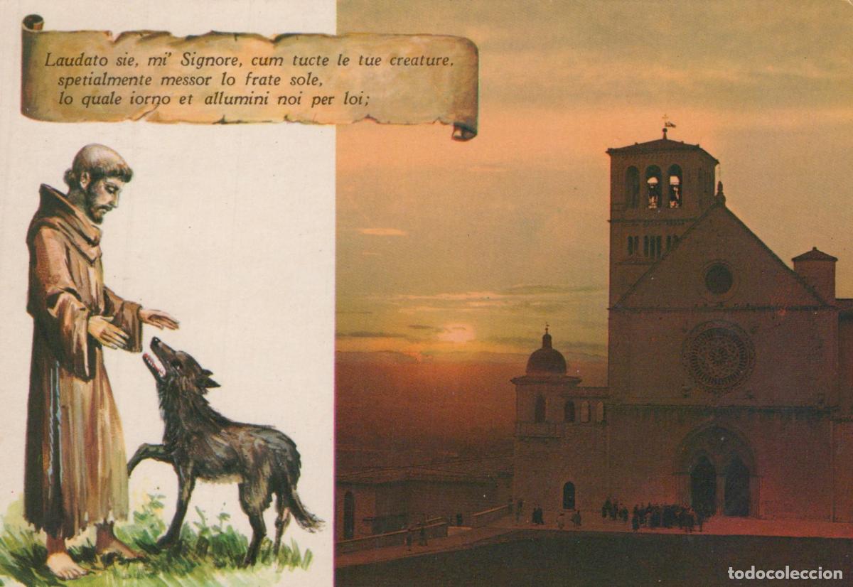 Postkarten: Italy Assisi St Francis of and the Wolf Basilica of Saint Francis At *YAR676