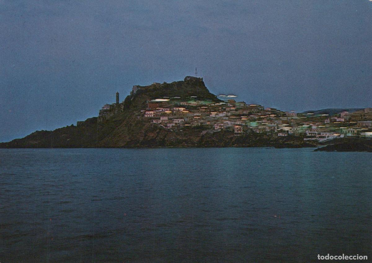 Postkarten: Italy Castelsardo Nocturno Sardinia Coastal Town At Night *YAR686