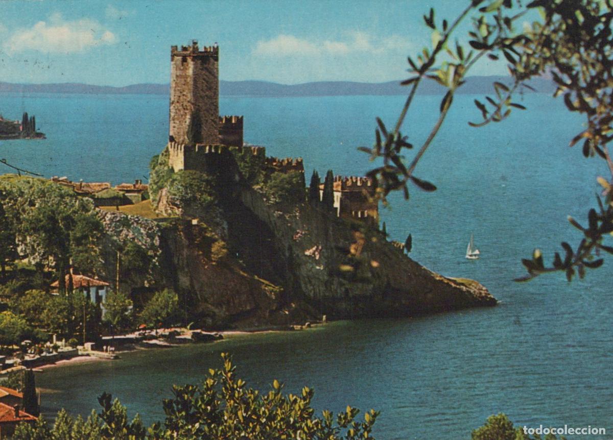 Postkarten: Italy Malcesine Lake Garda View From the Castle Sailboat 1981 *YAR690