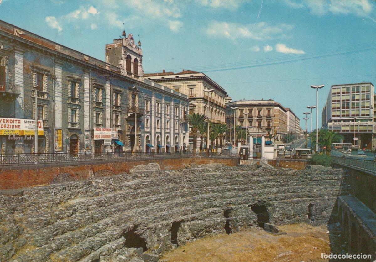 Postkarten: Italy Catania Roman Amphitheater Piazza Stesicoro Ancient Ruins *YAR701