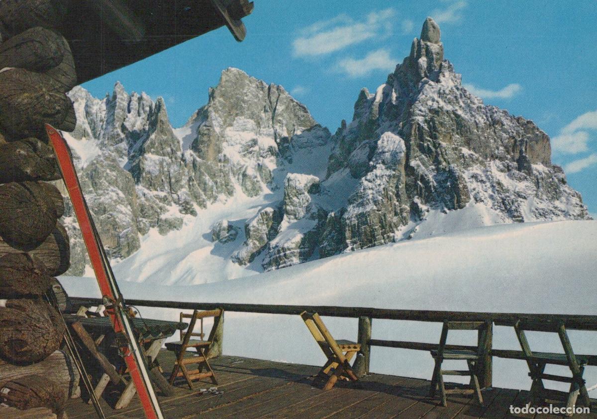 Postkarten: Italy Passo Rolle Dolomites Baita G Segantini Ski Resort Mountain View *YAR695