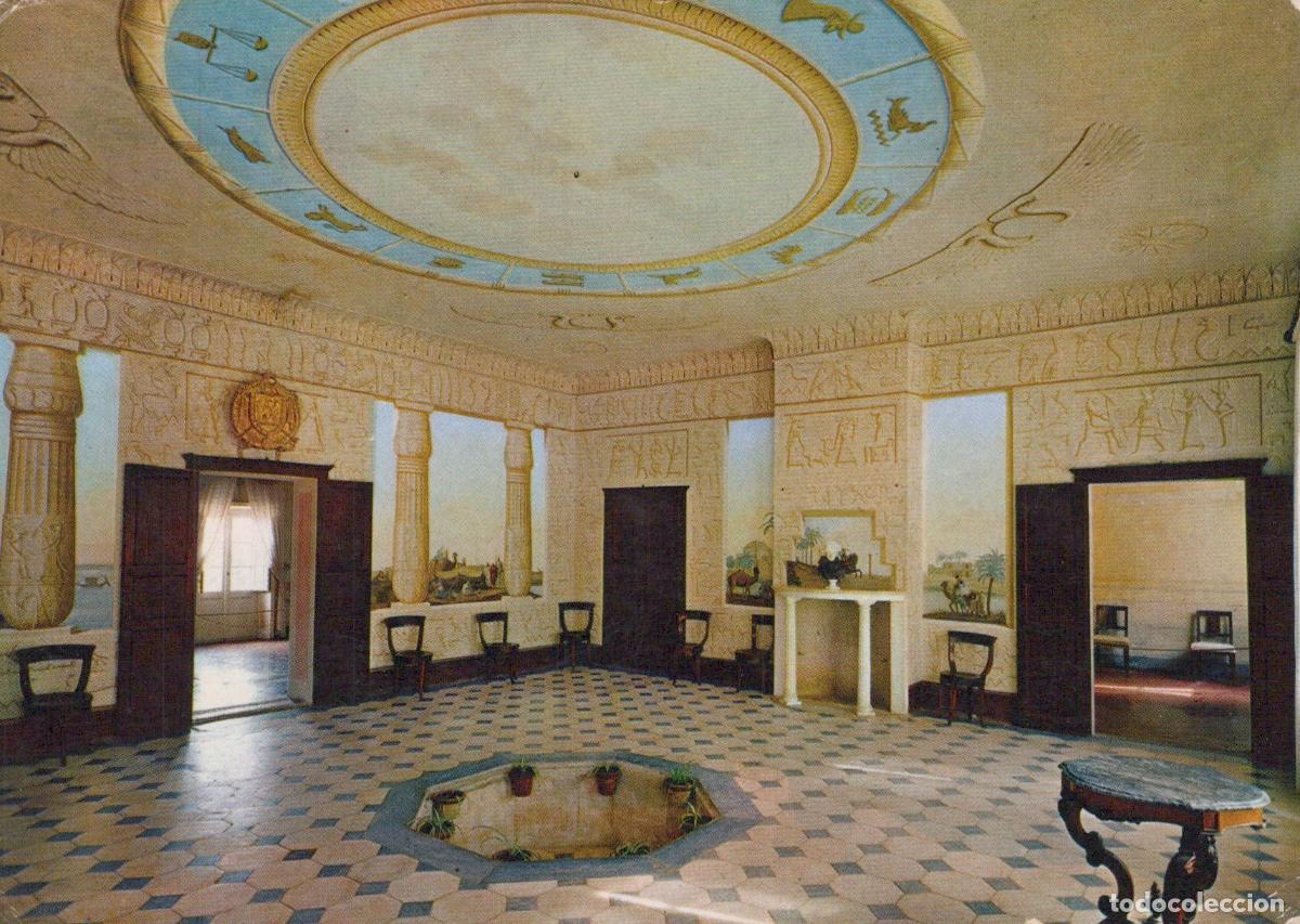 Postcards: Italy Isola D Elba Napoleonica Villa S Martino Egyptian Hall Interior *YAR738