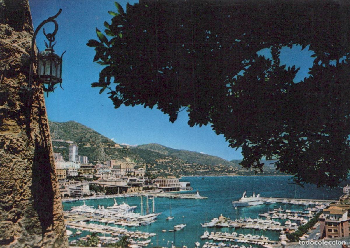 Postkarten: Monaco Monte Carlo General View of the Port With Yachts and Mountains *YAR770