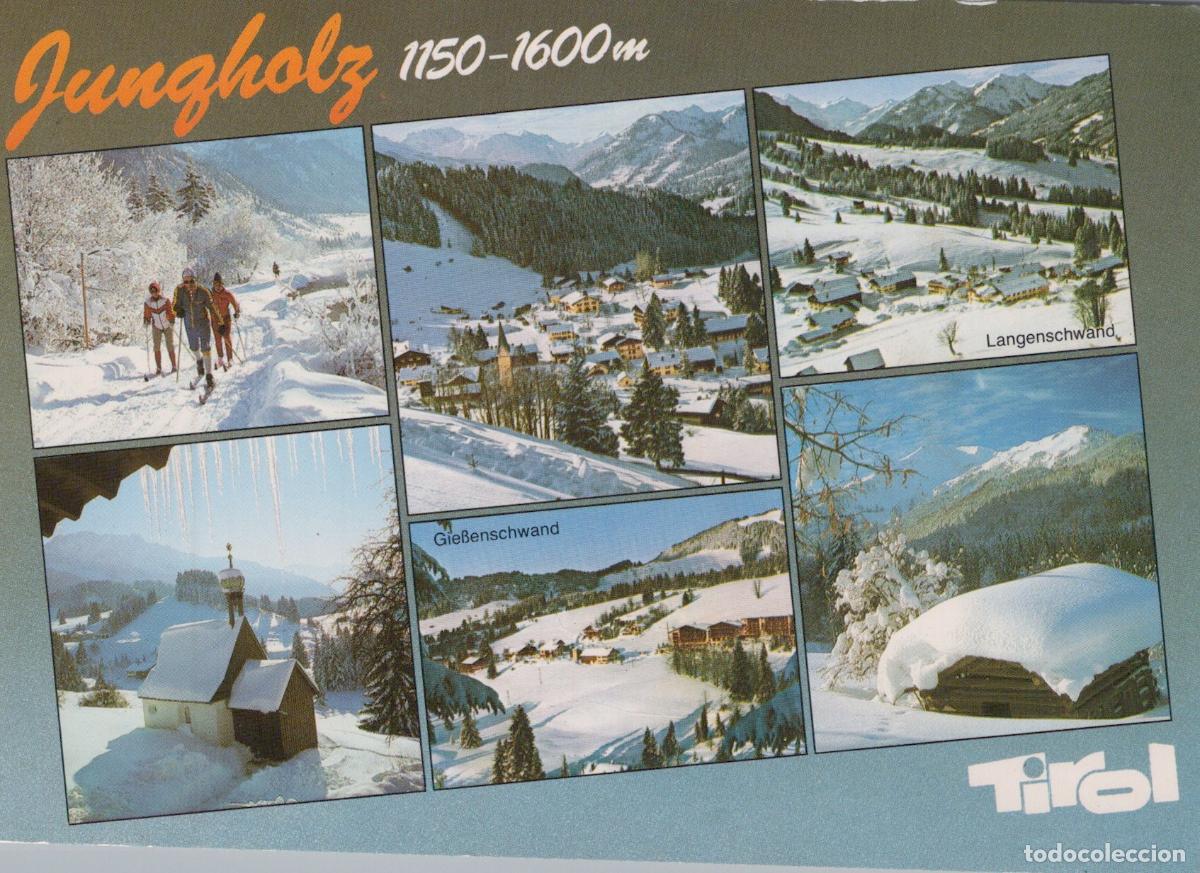 Postkarten: Austria Jungholz 1150 1600m Langenschwand Gie&szlig;enschwand Winter Skiing *YAR775