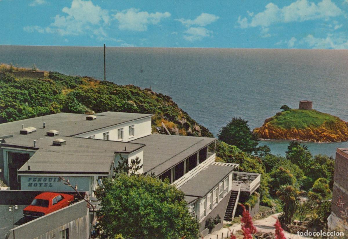 Postkarten: Jersey Portelet Bay Penguin Hotel and Janvrin S Island *YAR801