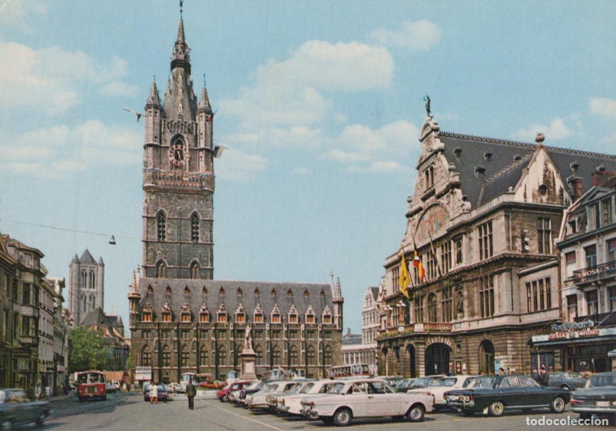Postcards: Belgium Ghent Belfry and Royal Dutch Theatre Cityscape *YAR826