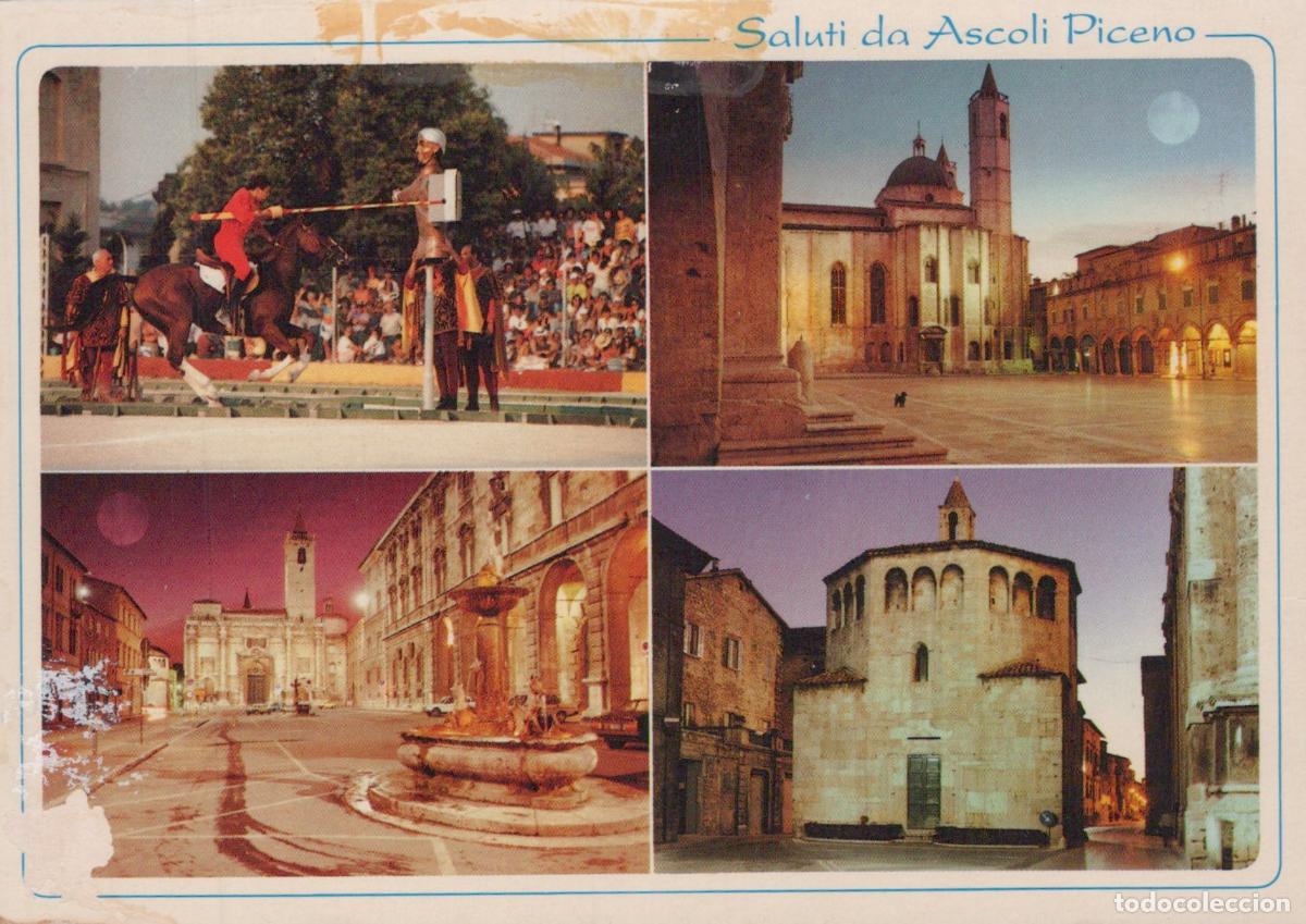 Postcards: Italy Ascoli Piceno La Quintana Piazza del Popolo Arringo IL Battistero *YAR841