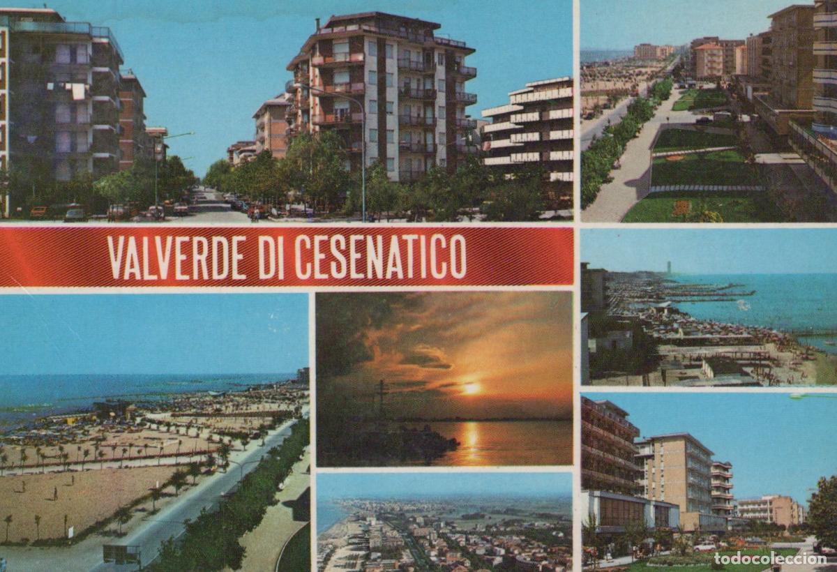 Postcards: Italy Valverde DI Cesenatico Multi View Beach Sunset Architecture *YAR845