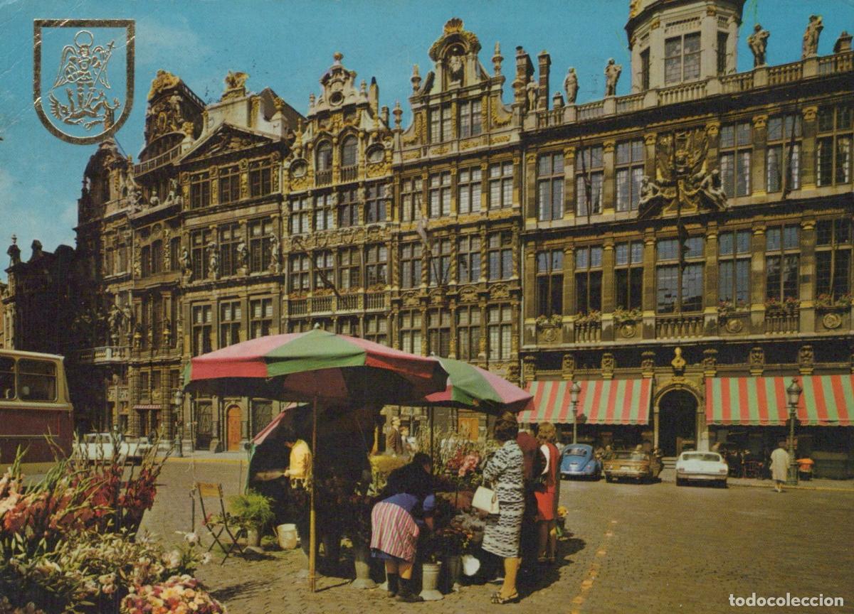 Cartes Postales: Belgium Brussels Grand Place Flower Market Ornate Guildhalls *YAR904
