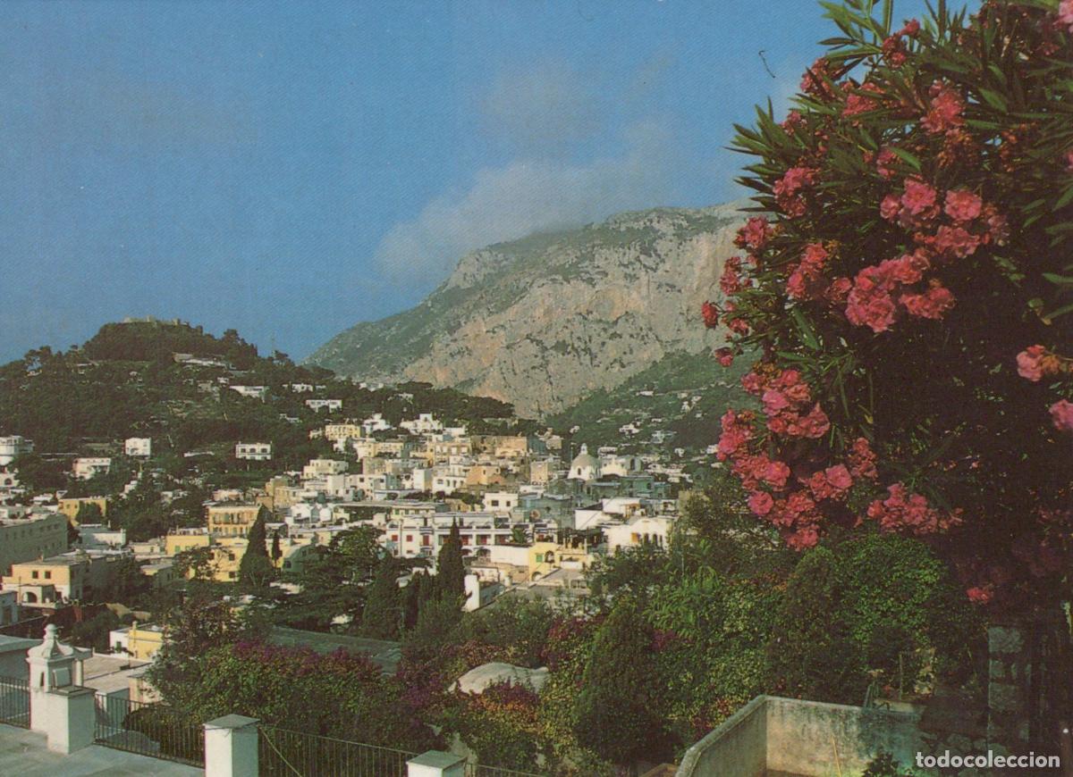 Cartes Postales: Italy Capri Island Panoramic View of Town and Mountain Unposted *YAR937