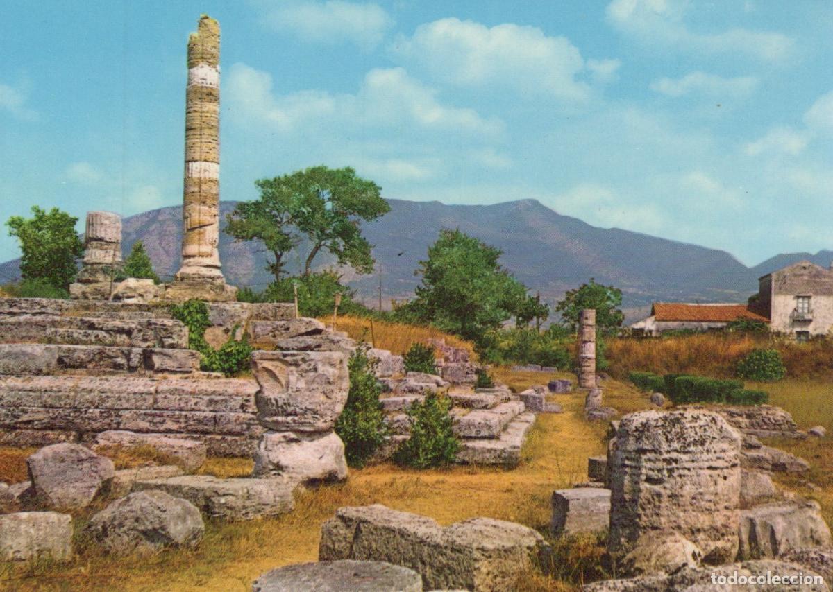 Cartes Postales: Italy Paestum Italic Temple in the Forum Ancient Ruins Unposted *YAR954