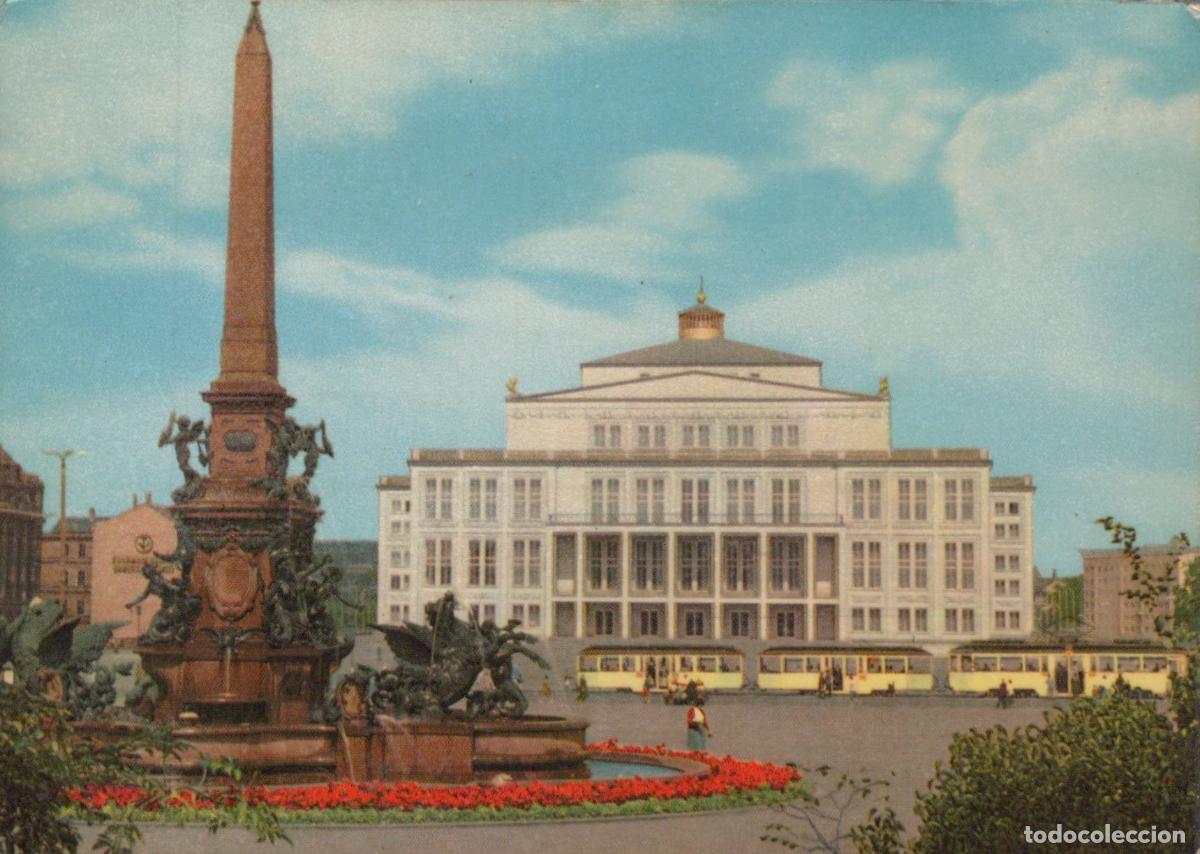 Cartes Postales: Germany Leipzig Opera House At Karl Marx Platz With Obelisk Unposted *YAR962