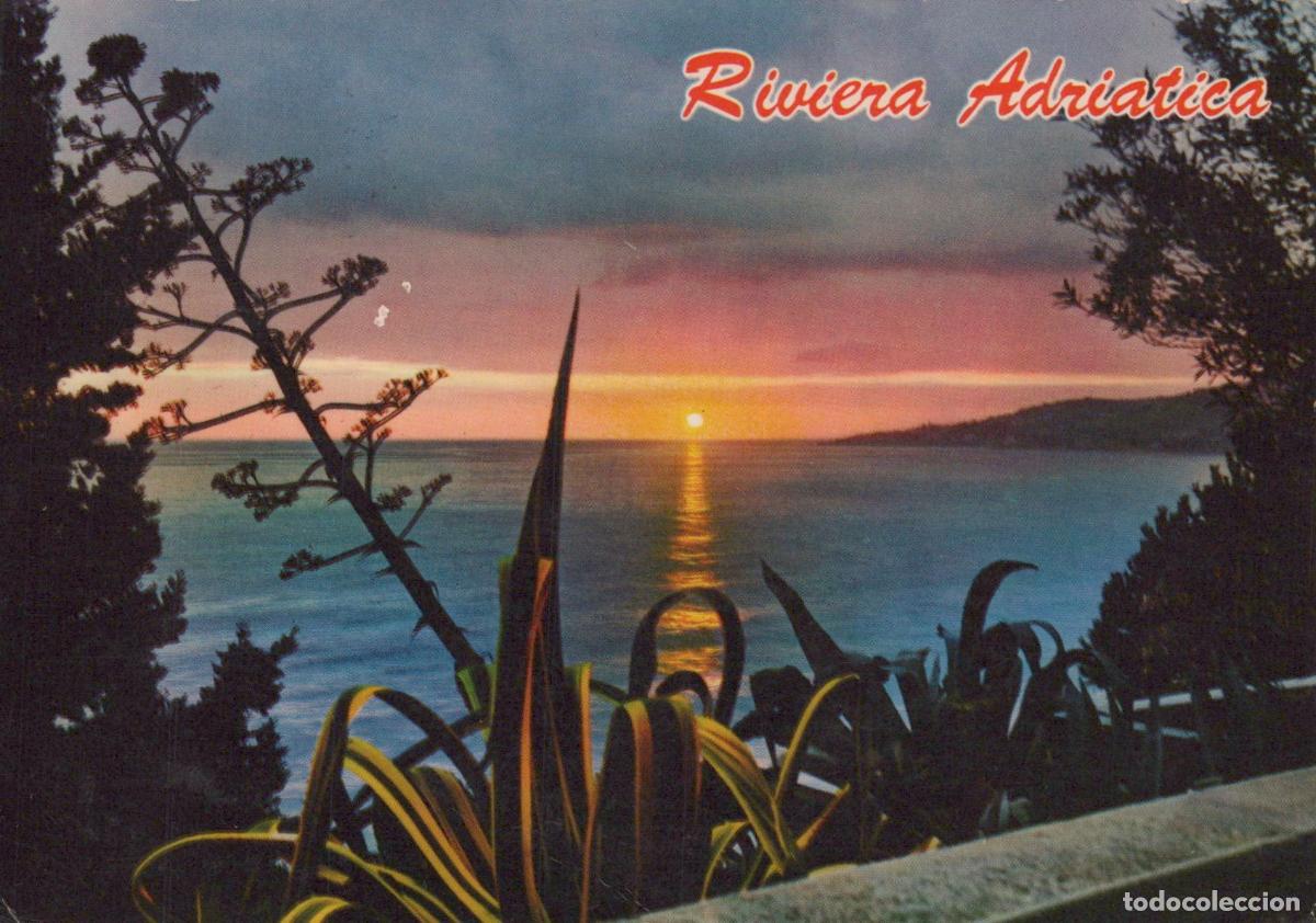 Cartes Postales: Italy Rimini Riviera Adriatica Sunset Over Adriatic Sea With Coastal *YAS002