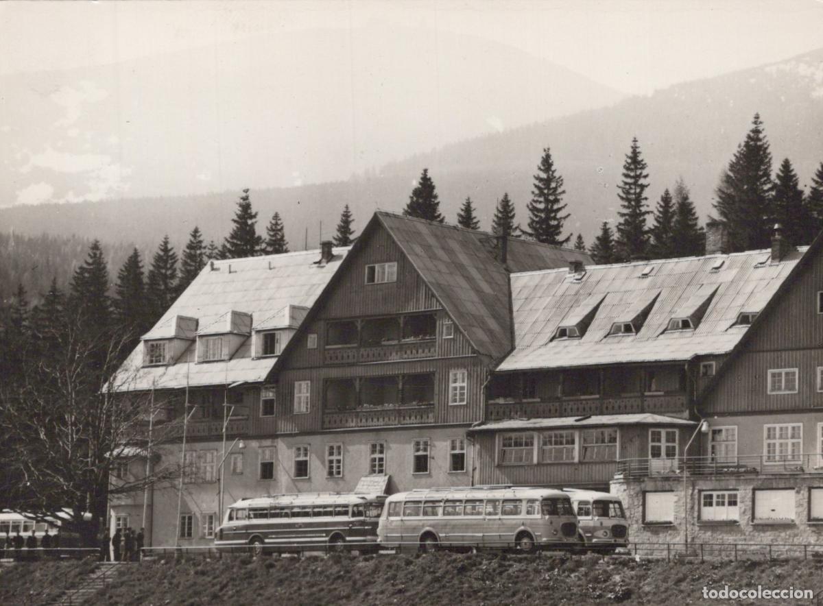 Postcards: Poland Karpacz Hotel Gorski Orlinek With Buses Karkonosze Mountains *YAS289