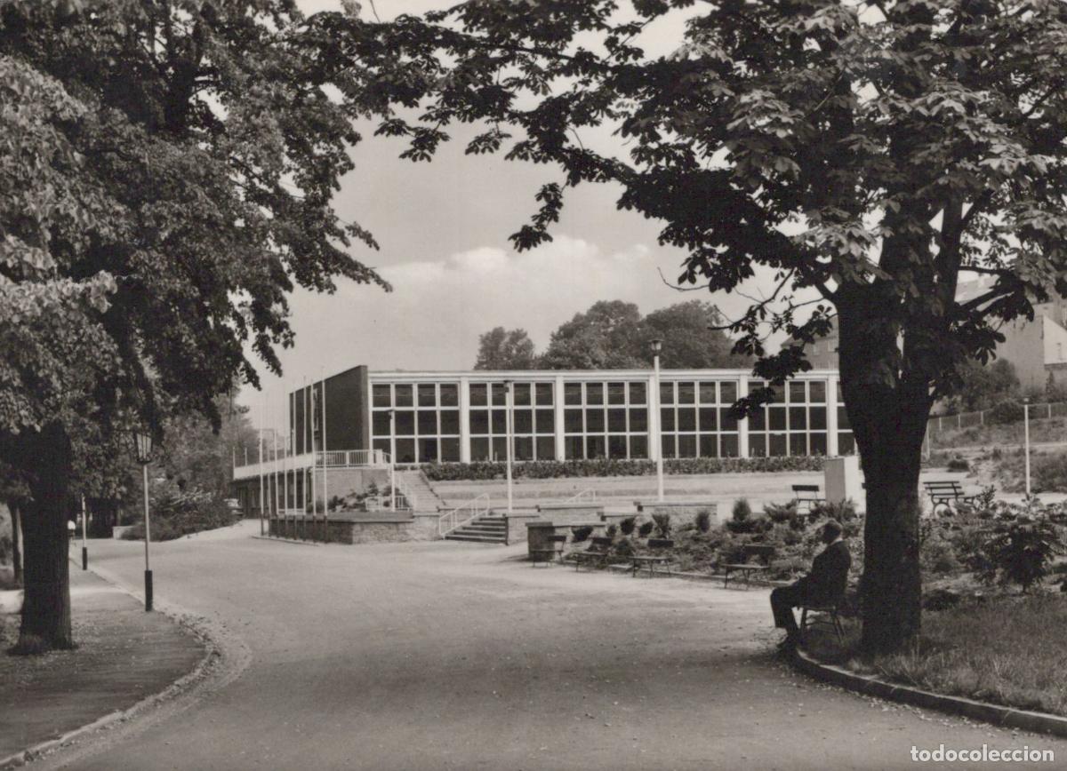Postcards: Germany Altenburg Volkschwimmhalle Modern Architecture East 1970s *YAS296