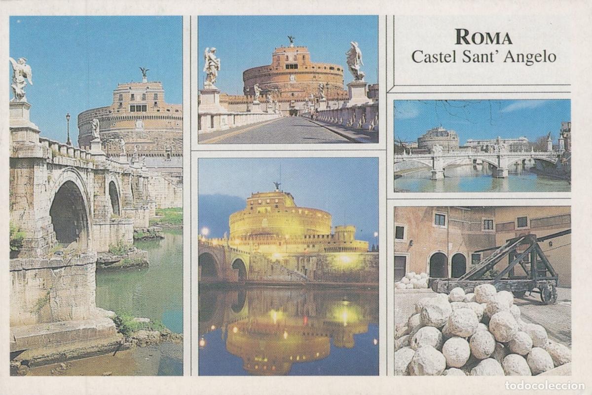 Postcards: Italy Rome Roma Castel Sant Angelo Multi View *YAS163