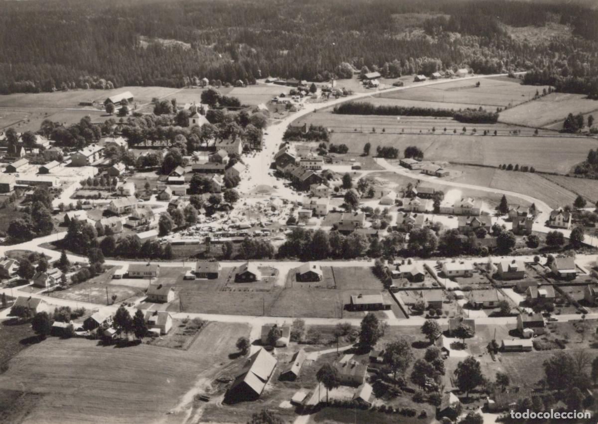 Postales: Sweden Dals L&aring;nged Aerial View Village Landscape Architecture 1950s *YAS173