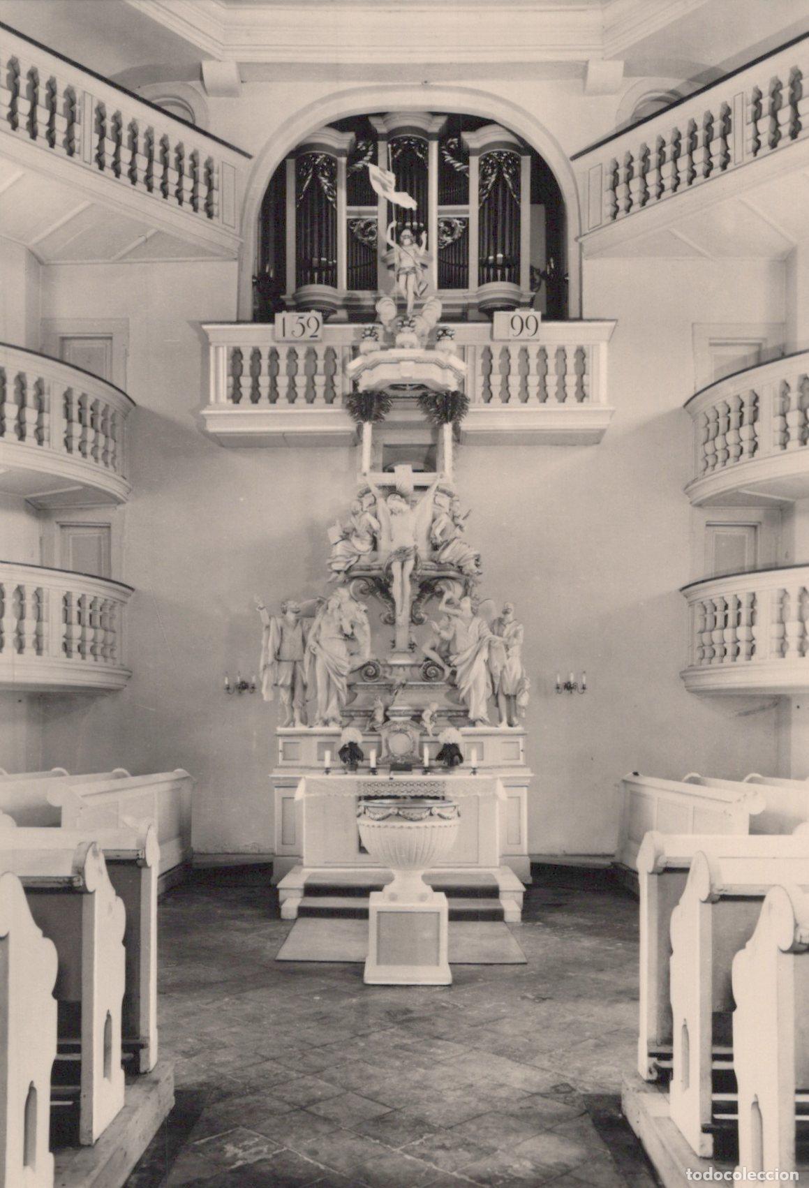 Postales: Church Interior With Altar and Organ Religious Art Architecture Unposted *YAS357