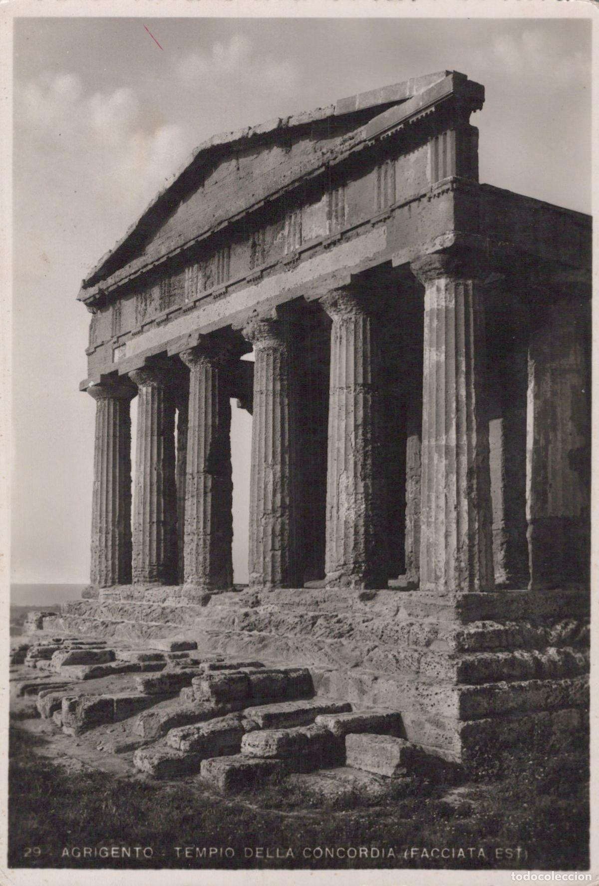 Postales: Italy Agrigento Temple of Concordia East Facade Ancient Greek Ruins *YAS382