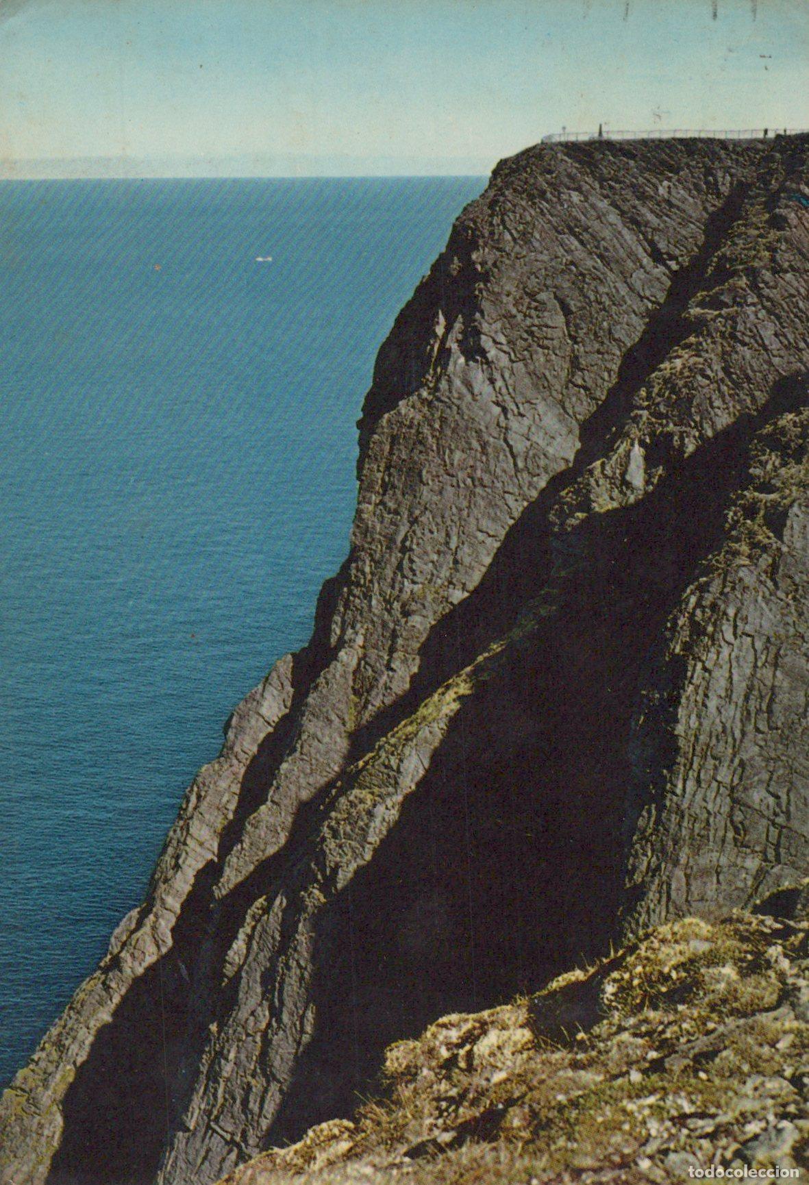 Postkarten: Norway North Cape Steep Cliffs Blue Sea Landscape *YAS422