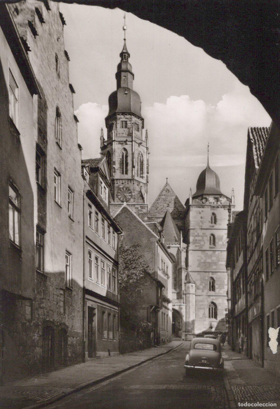 Postkarten: Germany Coburg View of Moritzkirche Church From Neugasse Street Unposted *YAS333